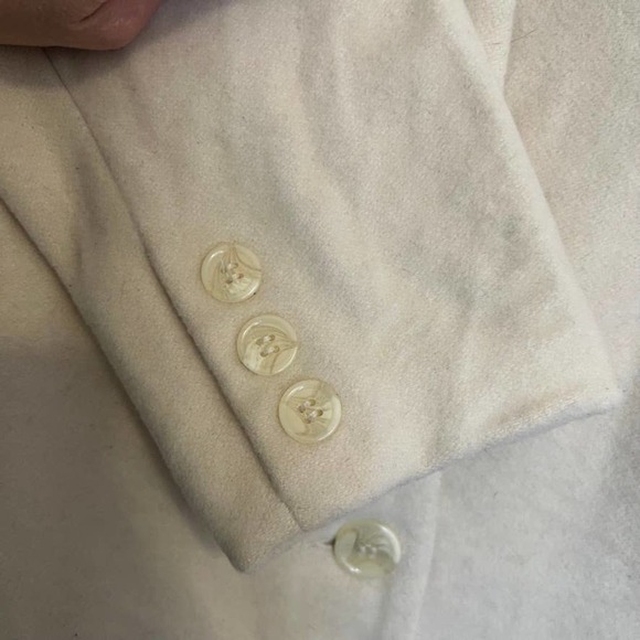 CHADWICKS Off-White Ivory Long 3 button Jacket S - Picture 7 of 9